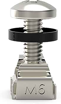 Amazon.co.jp: ラックマウントねじ四角穴ネジワッシャーセットラック